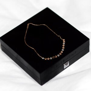 gold gold necklace with star designs