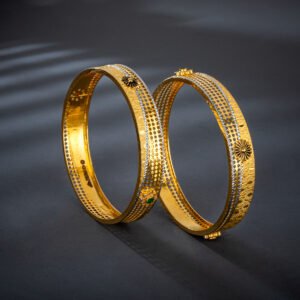 iconic gold bracelet pair