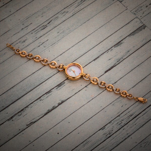 ladies gold bracelet watch