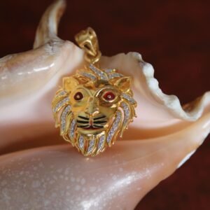 Lion Gold Pendant For Gents