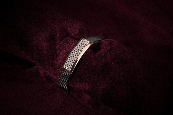 rose gold bracelet with black belt for girls