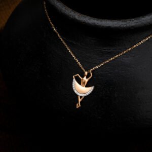 rose gold necklace unique style