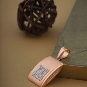 rose gold pendant men's