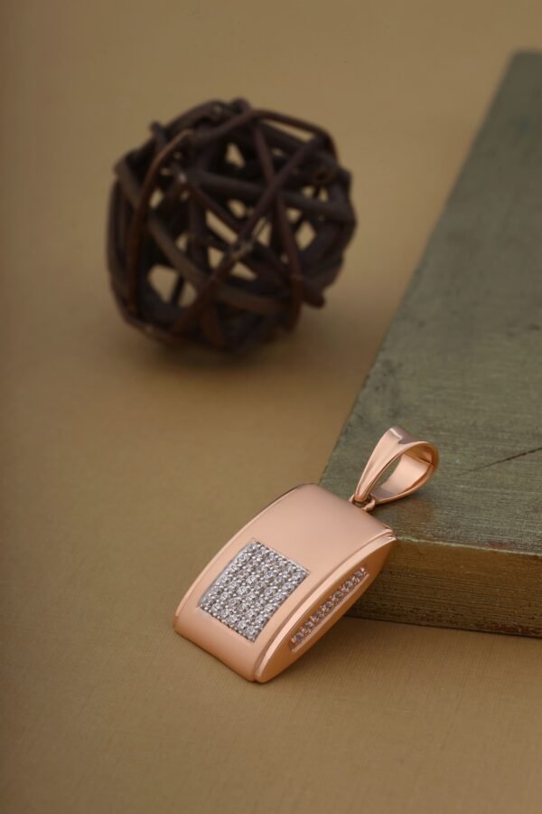 rose gold pendant men's