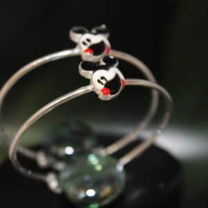 silver kadli mickey mouse design