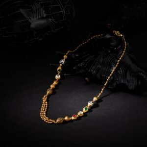 simple gold necklace for women