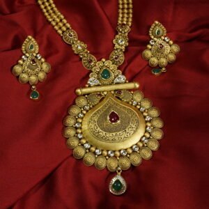 unique and antique golden necklace