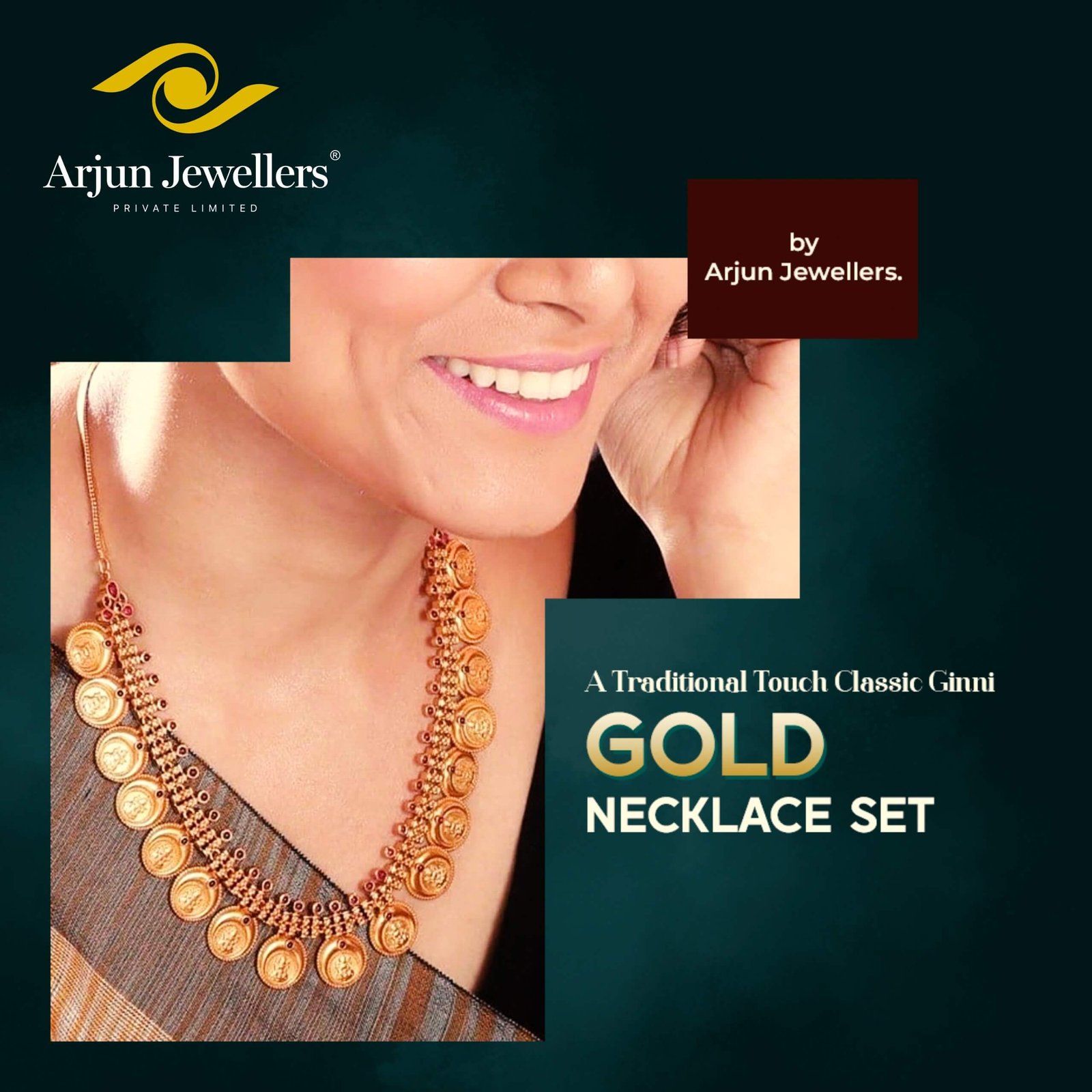 Classic Ginni Gold Necklace Set