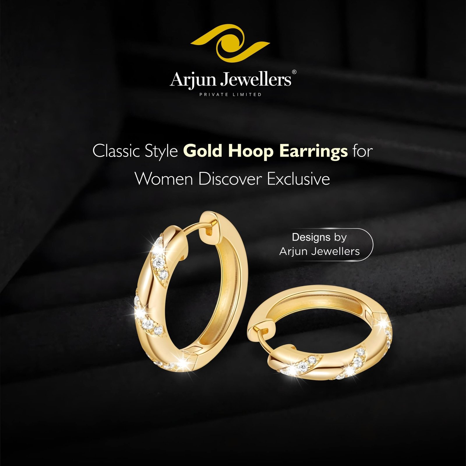 Gold hoop earrings